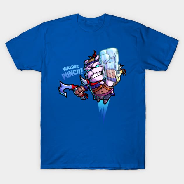 Walrus PUNCH! T-Shirt by Gorilla Captain